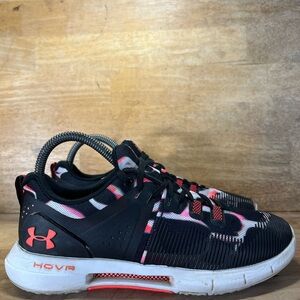 Under Armor HOVR Rise Printed Womens Size 7 Running Shoes Sneakers Black